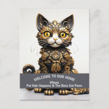 Aviso engraçado de casa amiga de animais de estima