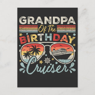Cartão Postal Avô das Férias do Cruiser de Aniversário