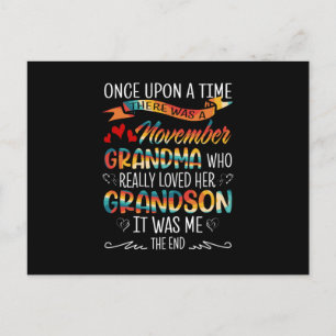 Cartão Postal Avó de Novembro Que Realmente Amava Seus Netos