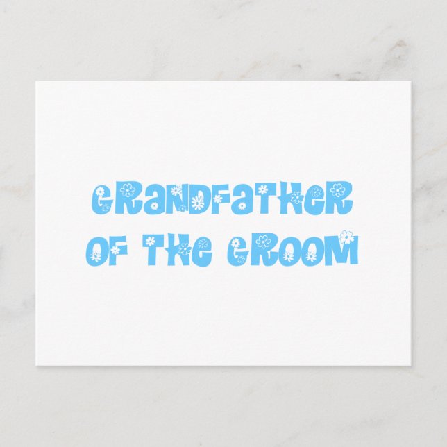 Cartão Postal Avô do Noivo (Frente)