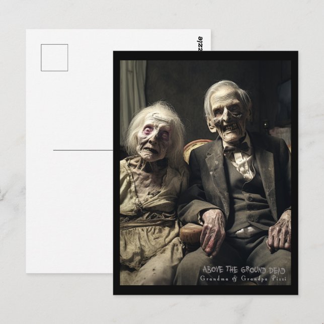 Cartão Postal Avó e Avô Pizzi (Frente/Verso)