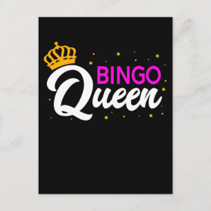 Cartão Postal Avó Esposa Jogadora de Bingo Apostas