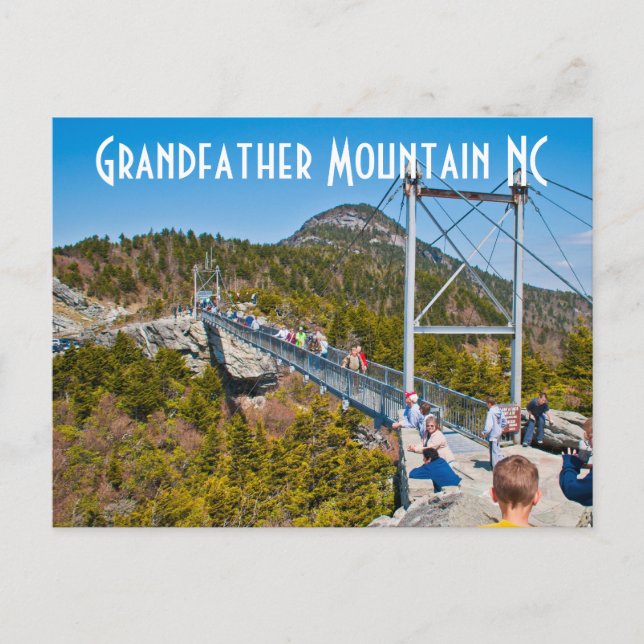 Cartão Postal Avô Mountain NC (Frente)