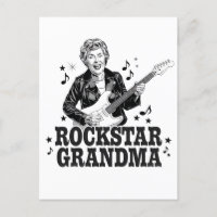 Avó Rockstar – Design de Música Divertido e Retrô