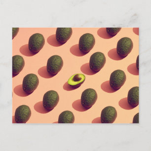 Cartão Postal Avocado Fruta Potrait