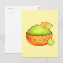 Cartão Postal Avocado Guacamole E Chips Tortilla