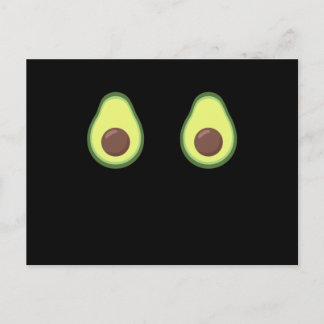 Cartão Postal Avocado Halloween Costume Engraçado Avocados