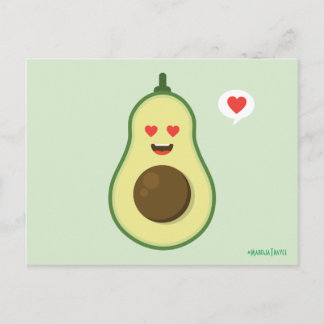 Cartão Postal Avocado Love