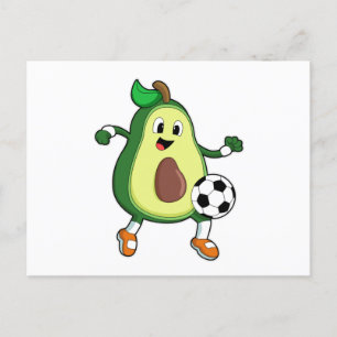 Cartão Postal Avocado no Esporte do Futebol