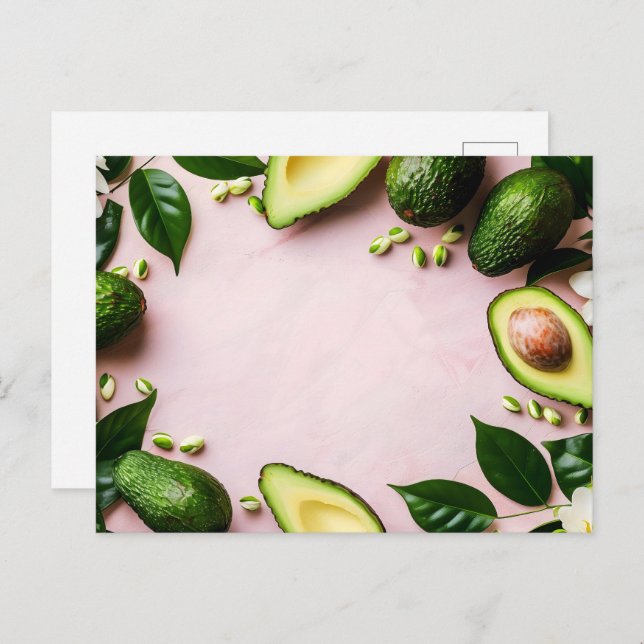Cartão Postal Avocado, Posto (Frente/Verso)