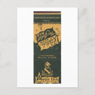 Cartão Postal Avon by the Sea NJ, Avon Inn 1950s Matchbook