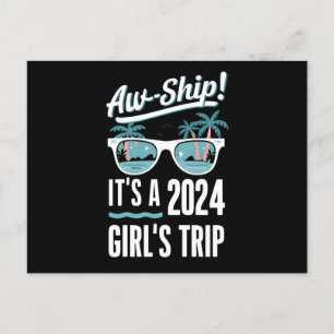 Cartão Postal Aw Ship É A 2024 Girls Trip Girls Cruise Group