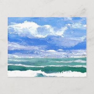 Cartão Postal Awakening - CricketDiane Ocean Waves Art Products