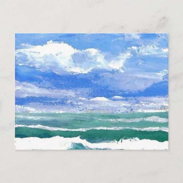 Cartão Postal Awakening - CricketDiane Ocean Waves Art Products (Frente)