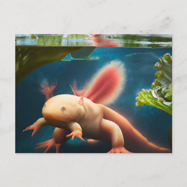 Cartão Postal Axolotl (Frente)