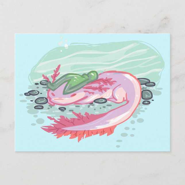 Cartão Postal Axolotl Água (Frente)