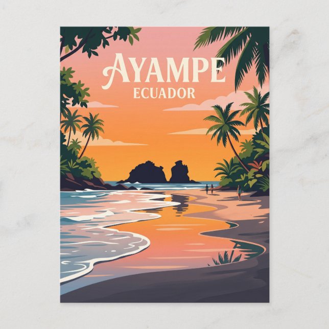 Cartão Postal Ayampe Equador (Frente)