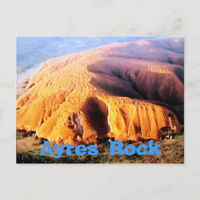 Cartão postal Ayres Rock Uluru Austrália (Frente)