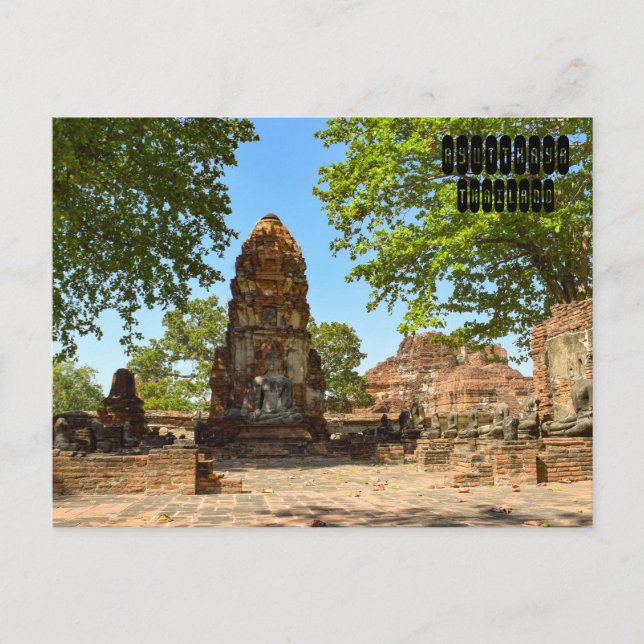 Cartão Postal Ayutthaya Ruins (Frente)
