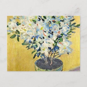 Cartão Postal Azaleas brancas num Pote - Claude Monet
