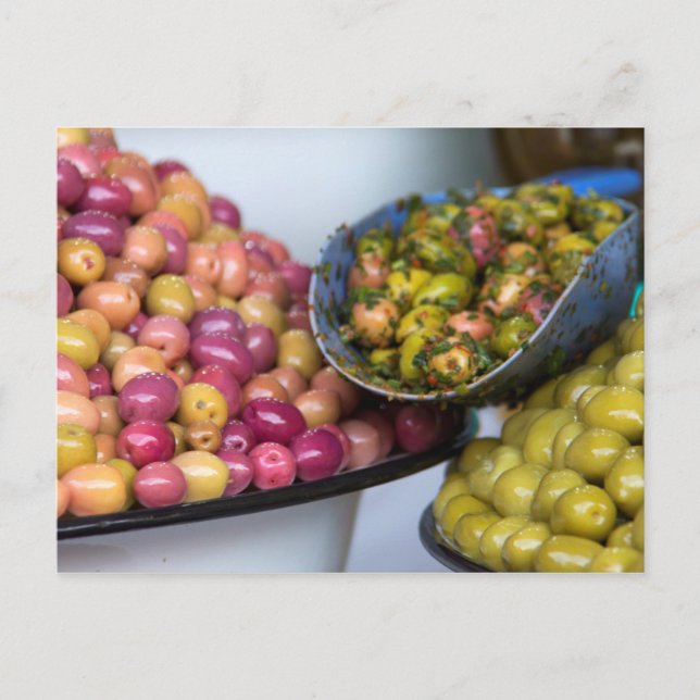 Cartão Postal Azeitonas No Mercado (Frente)