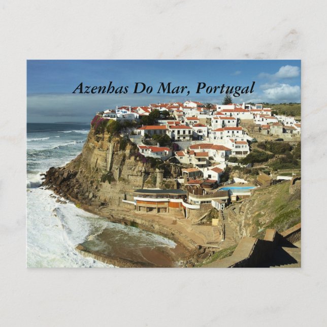 Cartão Postal Azenhas Do Mar, Portugal, (Frente)