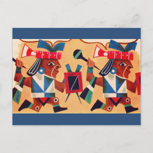 Cartão Postal Aztec Astecas