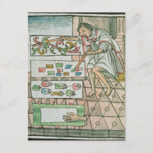 Cartão Postal Aztec Feather Artisan