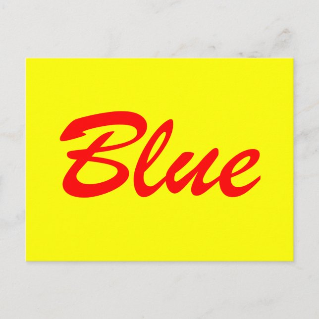 Cartão Postal Azul (Frente)