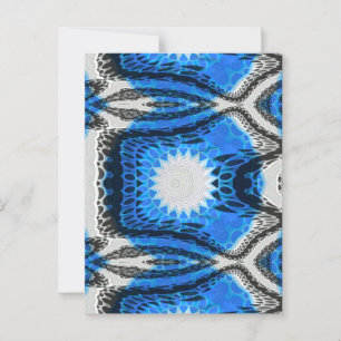 Cartão Postal Azul atômico