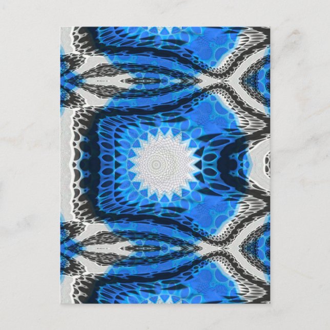 Cartão Postal Azul atômico (Frente)