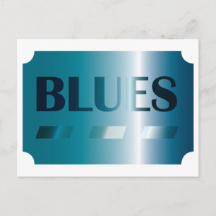 cartão postal azul (azul)