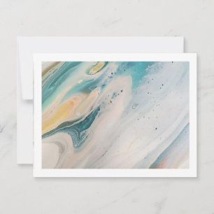 Cartão postal azul azul 4,25" x 5,6"