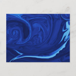 Cartão Postal Azul de cobalto Texturizado