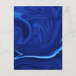 Cartão Postal Azul de cobalto Texturizado