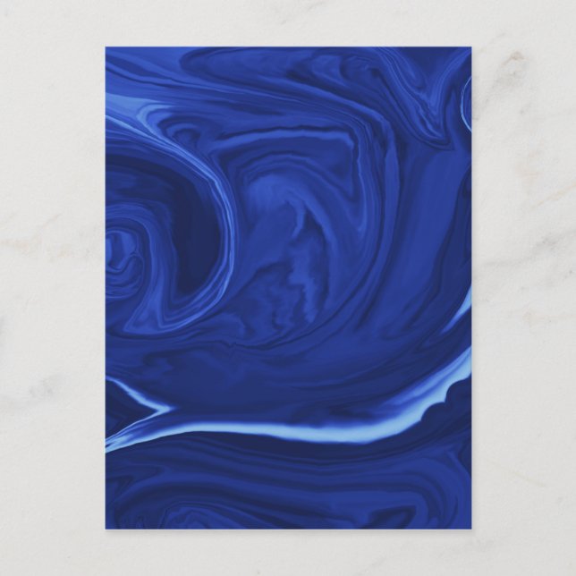Cartão Postal Azul de cobalto Texturizado (Frente)