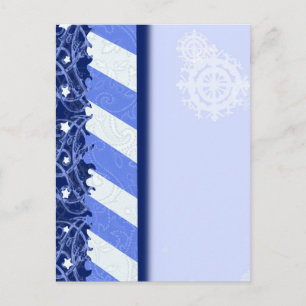 Cartão Postal Azul de inverno