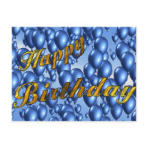 Azul Feliz Aniversário