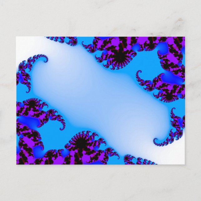 Cartão Postal Azul frágil (Frente)