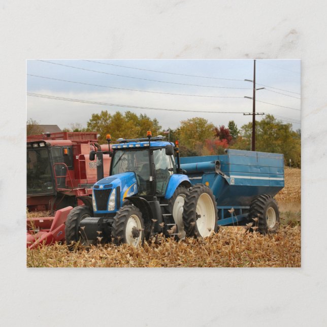 Cartão Postal Azul Grande (Frente)