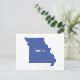 Cartão Postal Azul Hogar del Estado de Missouri