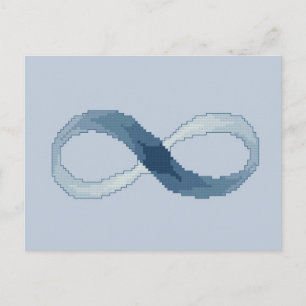 Cartão postal Azul Infinity