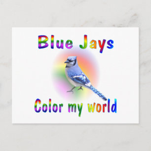Cartão Postal Azul - Jays Cor Meu Mundo