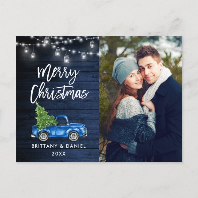 Cartão Postal Azul Madeira Escoteiro Semáforos Semáforos Natal (Frente)