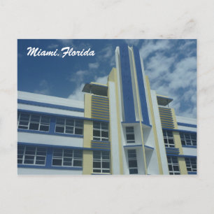 Cartão Postal azul-miami
