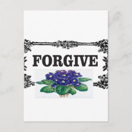 Cartão Postal azul perdoe diversão