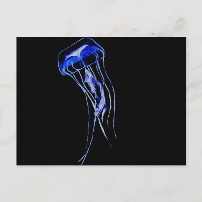 Cartão Postal Azul profundo (Frente)