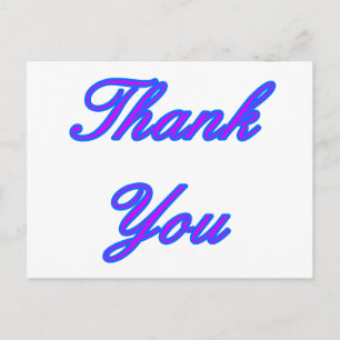 Cartão Postal Azul Roxo Obrigado Design Do MUSEUM Zazzle Gif