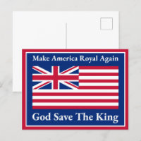 Azul Vermelho Engraçado Torna a América novamente