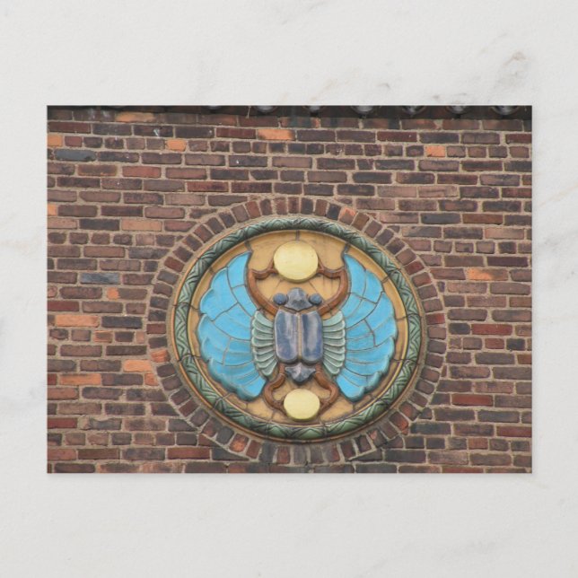 Cartão Postal Azulejo Scarab Detroit Michigan (Frente)
